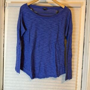 Boatneck blue sweater